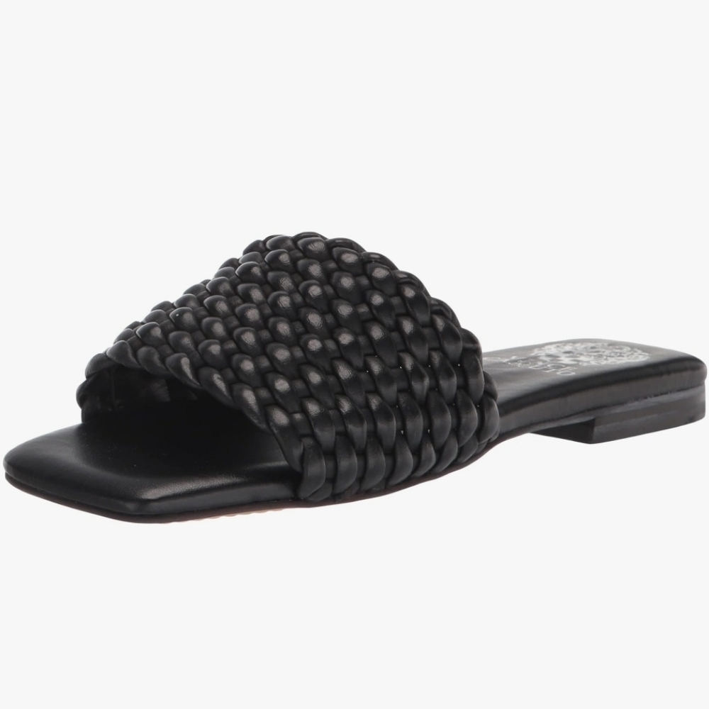 Vince Camuto Black Woven Sandals